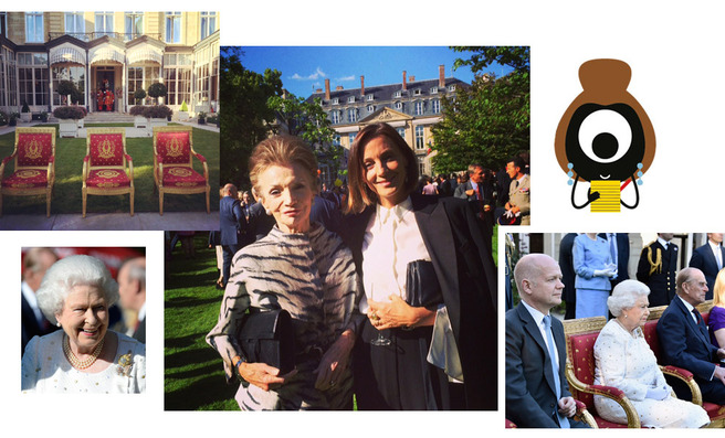 Suzy Menkes: Queen Elizabeth sparkles in France